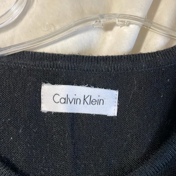 Black layered Calvin Klein shift dress.  Great on its own or layer with turtle - Picture 2 of 3